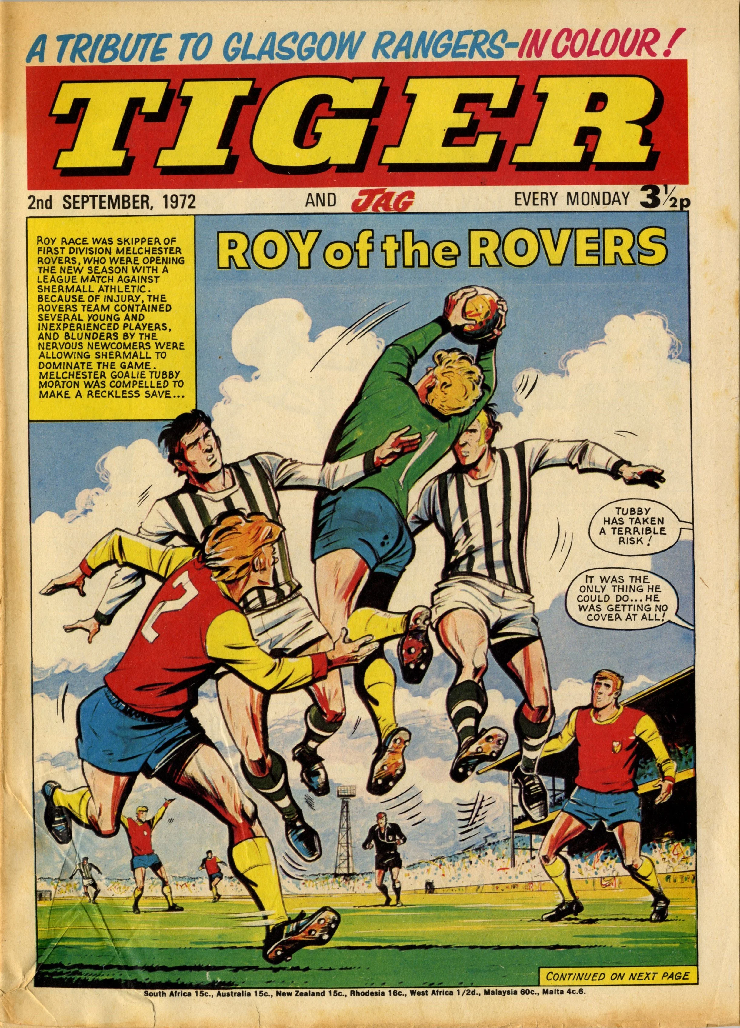 Tiger, cover date 2 September 1972 — GREAT NEWS FOR ALL READERS!